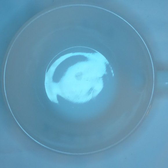 Vintage 1967-1972 Fire King Anchor Hocking Candle Glow Handle Soup Bowl - Picture 4 of 5